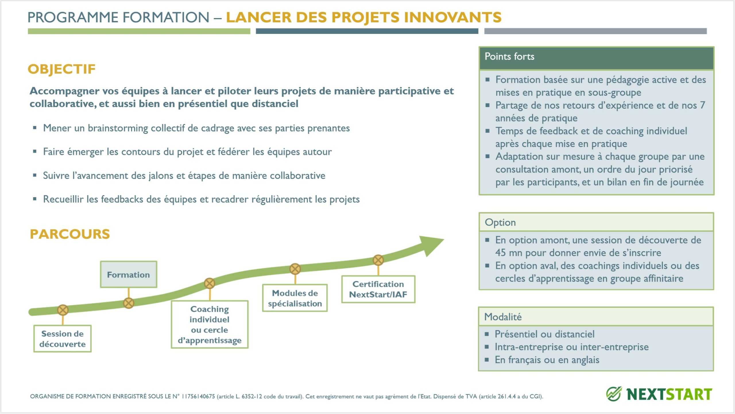 Formation - Lancer des projets innovants