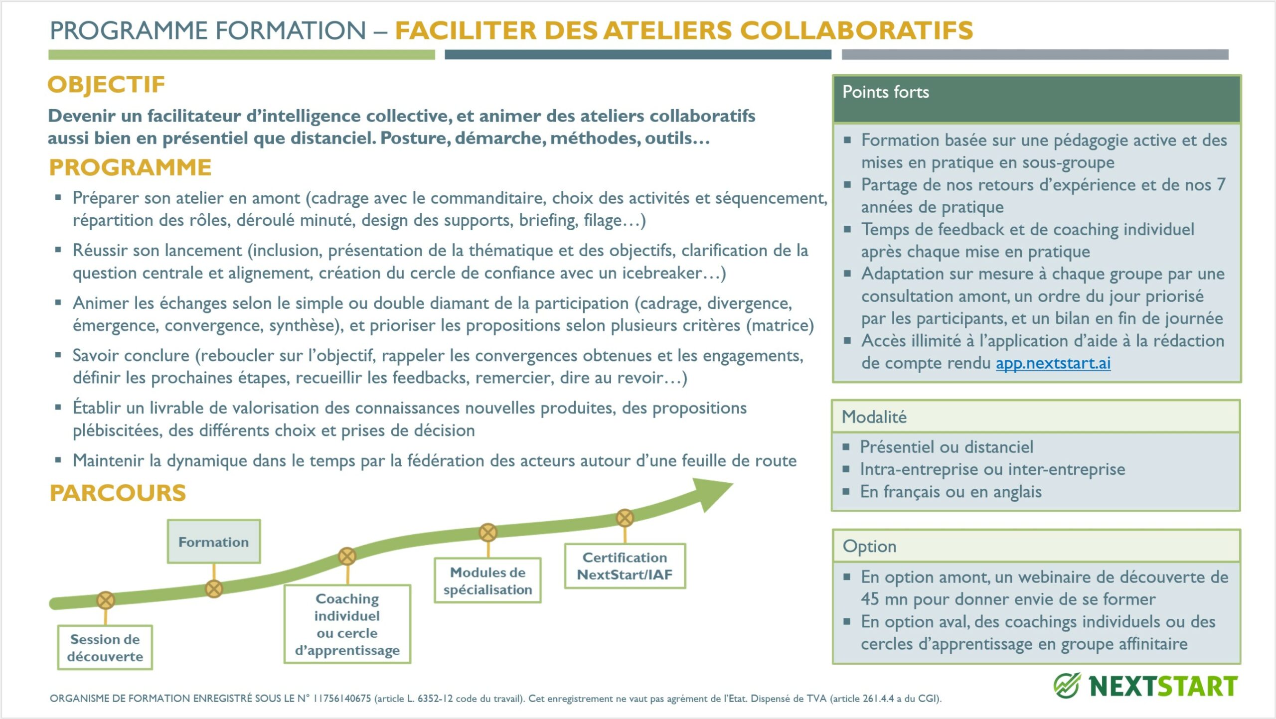 Training - Facilitate collaborative / collective intelligence workshops